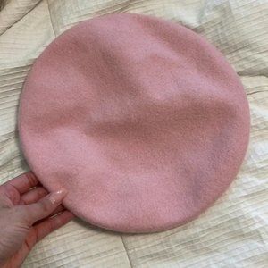 J. Crew - Made in Italy - wool pink beret
